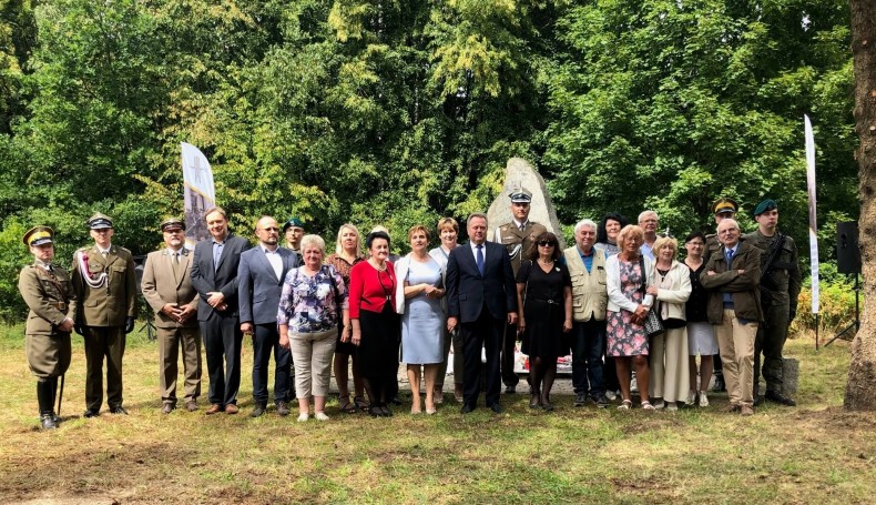 Uroczystości upamiętniające 80. rocznicę śmierci podporucznika Juliana Wierzbickiego ps. "Roman” oraz żołnierzy AK, 11.08.2024, fot. Karol Prymaka