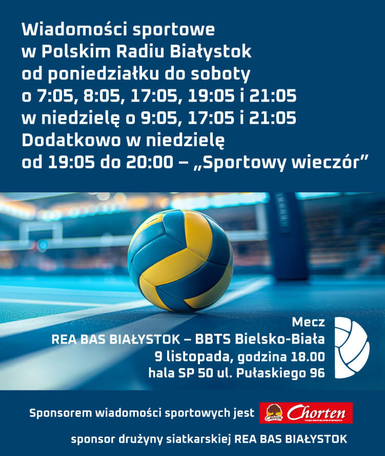 Wiadomości sportowe w Polskim Radiu Białystok