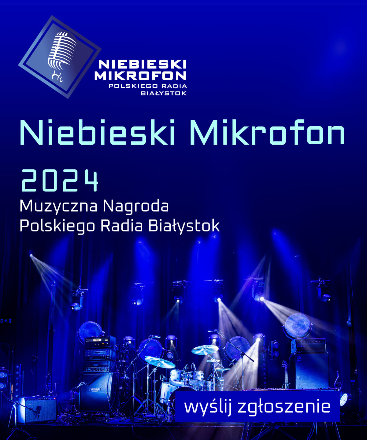 Niebieski Mikrofon 2024