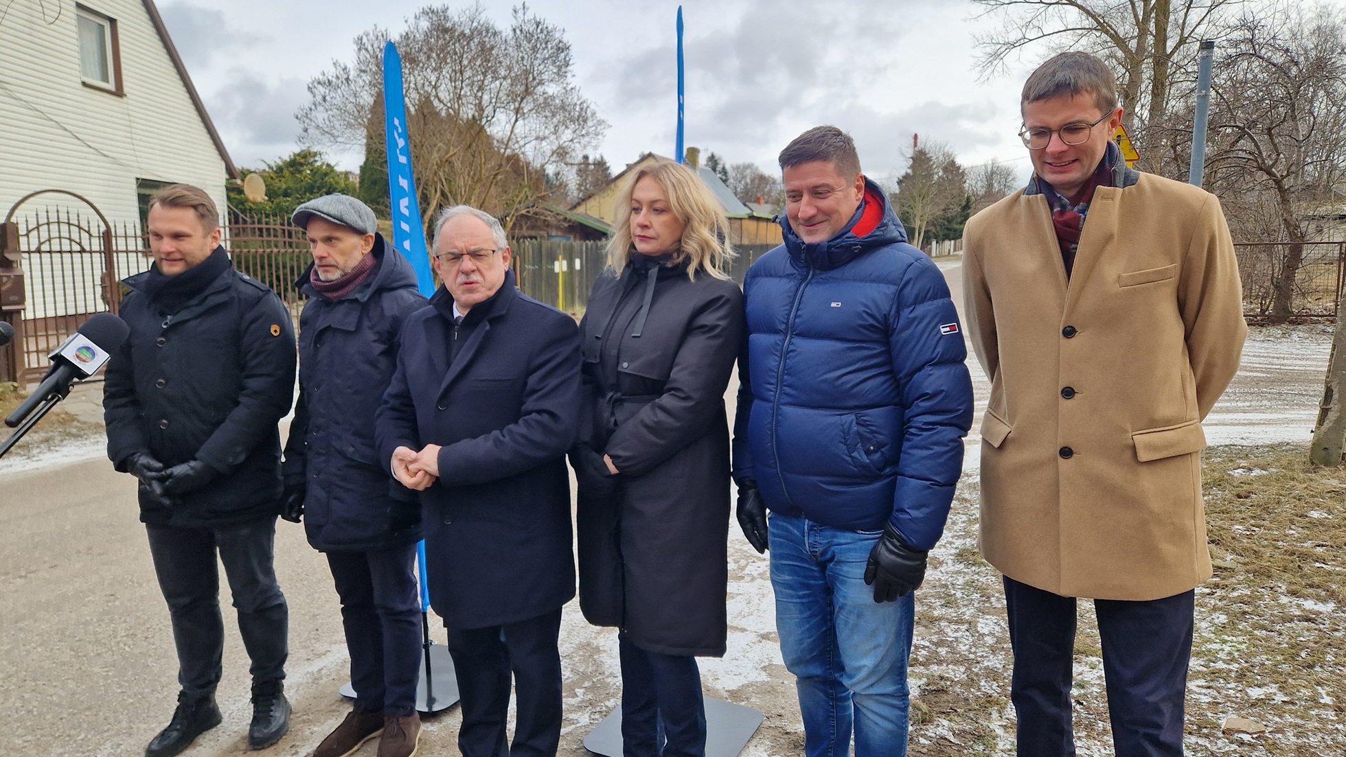 Konferencja prasowa dotycząca remontu ul. Wylotowej w Suwałkach, 15.02.2025, fot Areta Topornicka