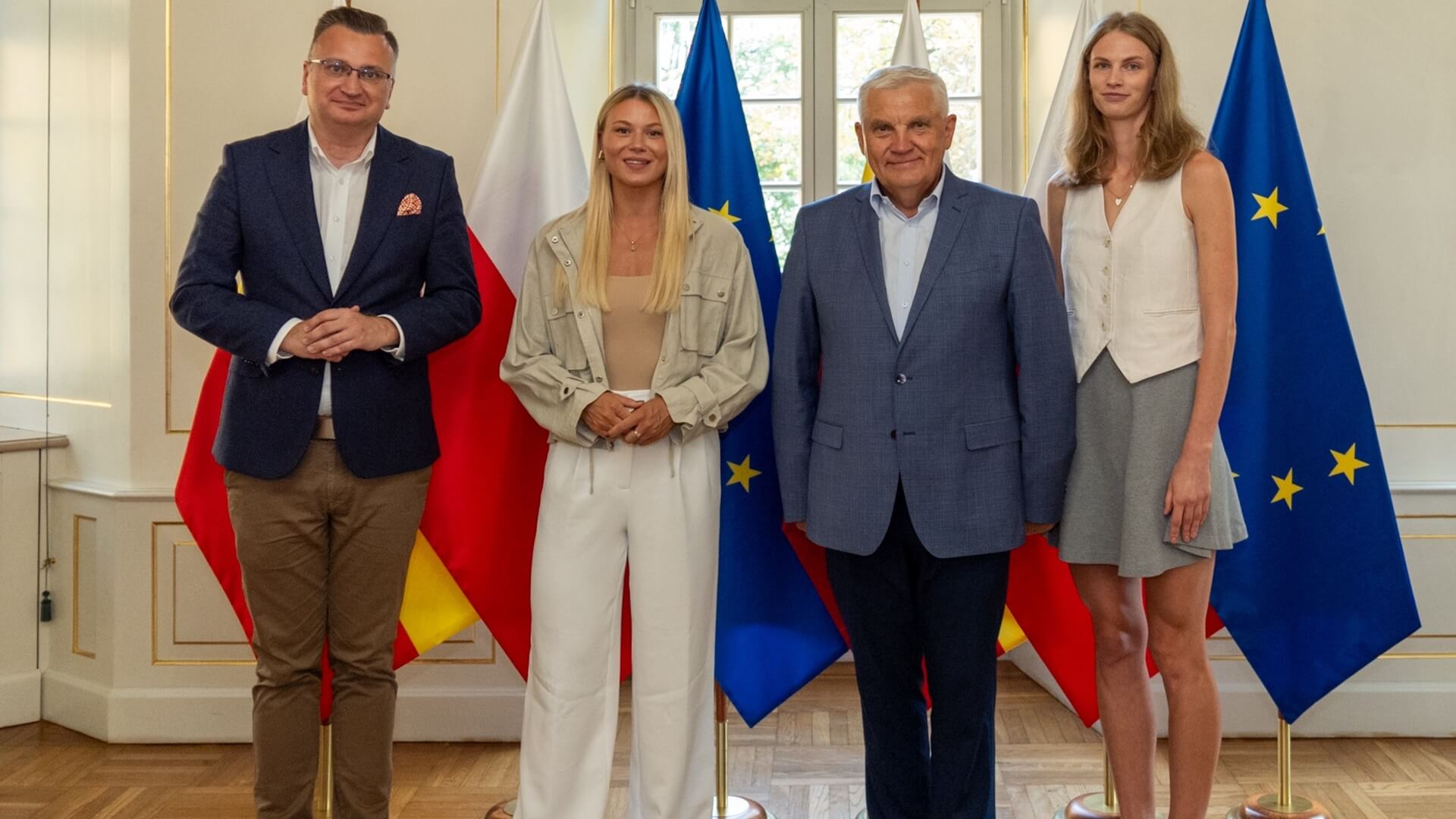 Natalia Maliszewska i Maria Żodzik Ambasadorkami Sportu Białostockiego, 6.09.2024, fot. Dawid Gromadzki/Miasto Białystok (facebook)