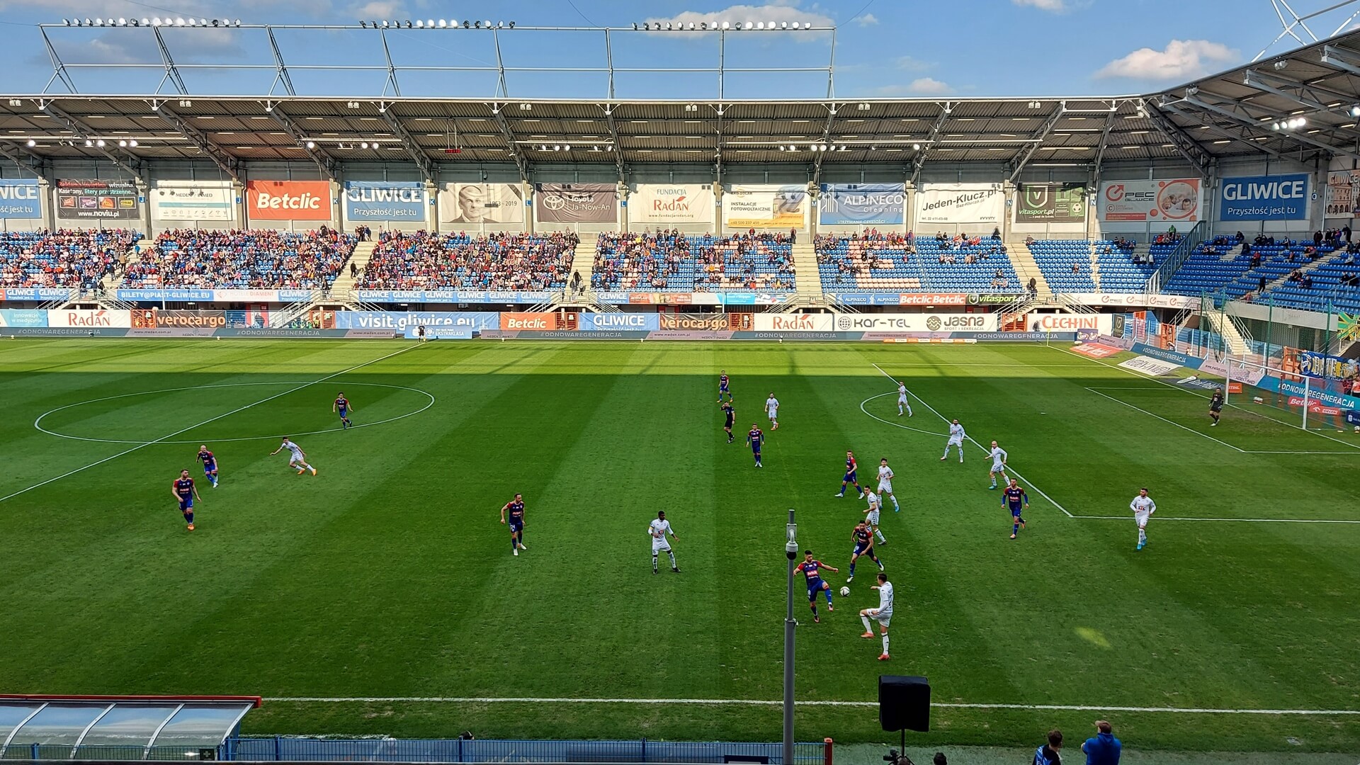 Piast Gliwice - Jagiellonia Białystok, 23.04.2022, fot. Wojciech Szubzda