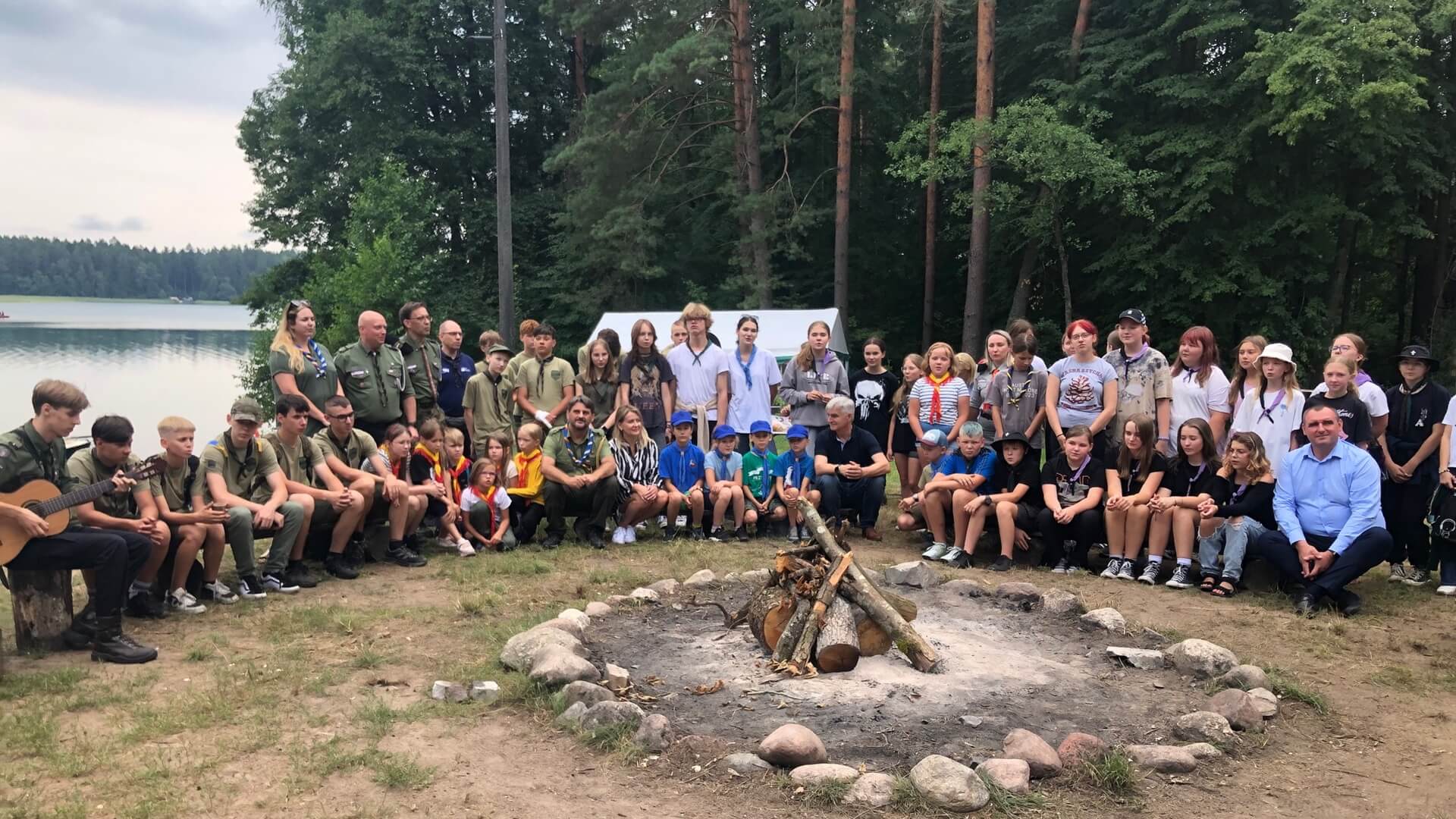 Harcerski obóz w hufcu w Suchej Rzeczce, 23.07.2024, fot. Karol Prymaka