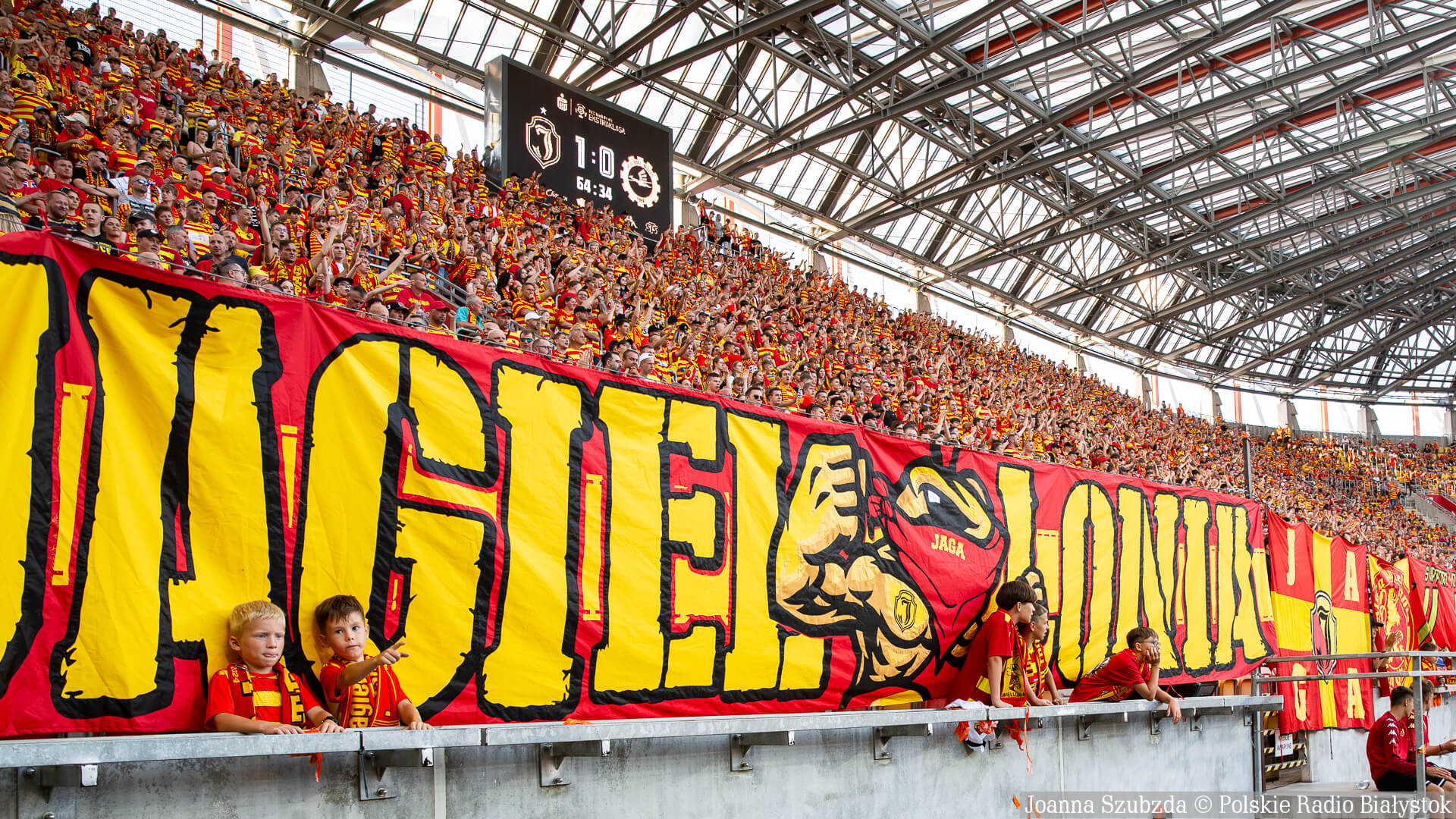 Jagiellonia Białystok - Stal Mielec, 3.08.2024, fot. Joanna Szubzda