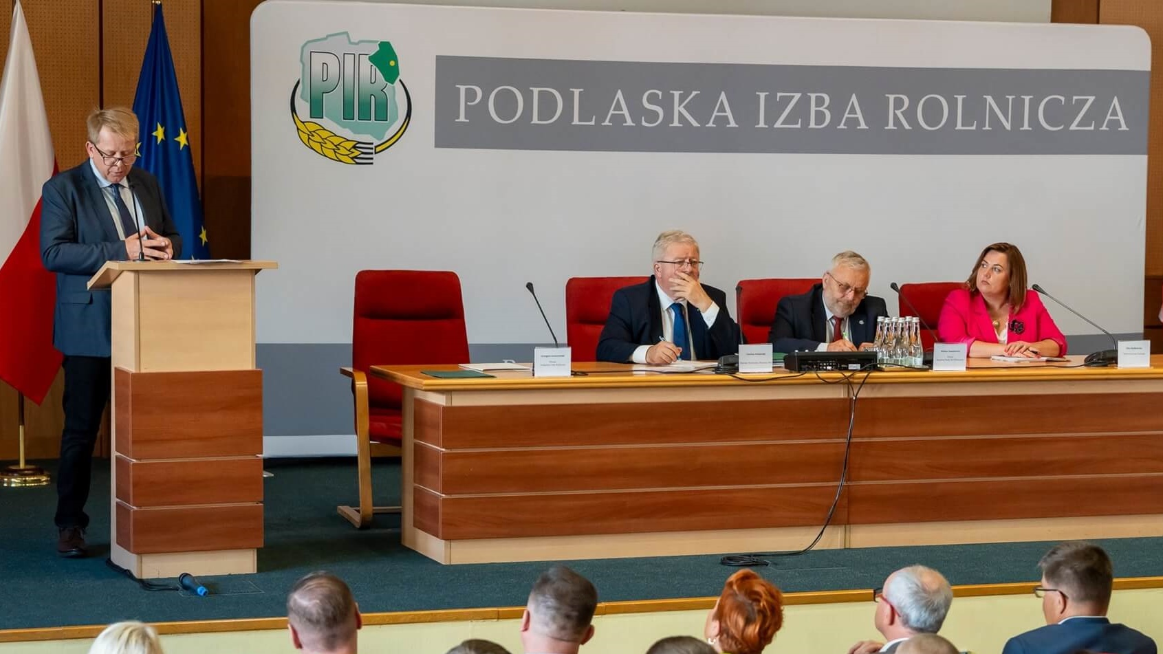 Minister rolnictwa Czesław Siekierski w Białymstoku, 18.07.2024, fot. Krzysztof Zdanuczyk/PUW