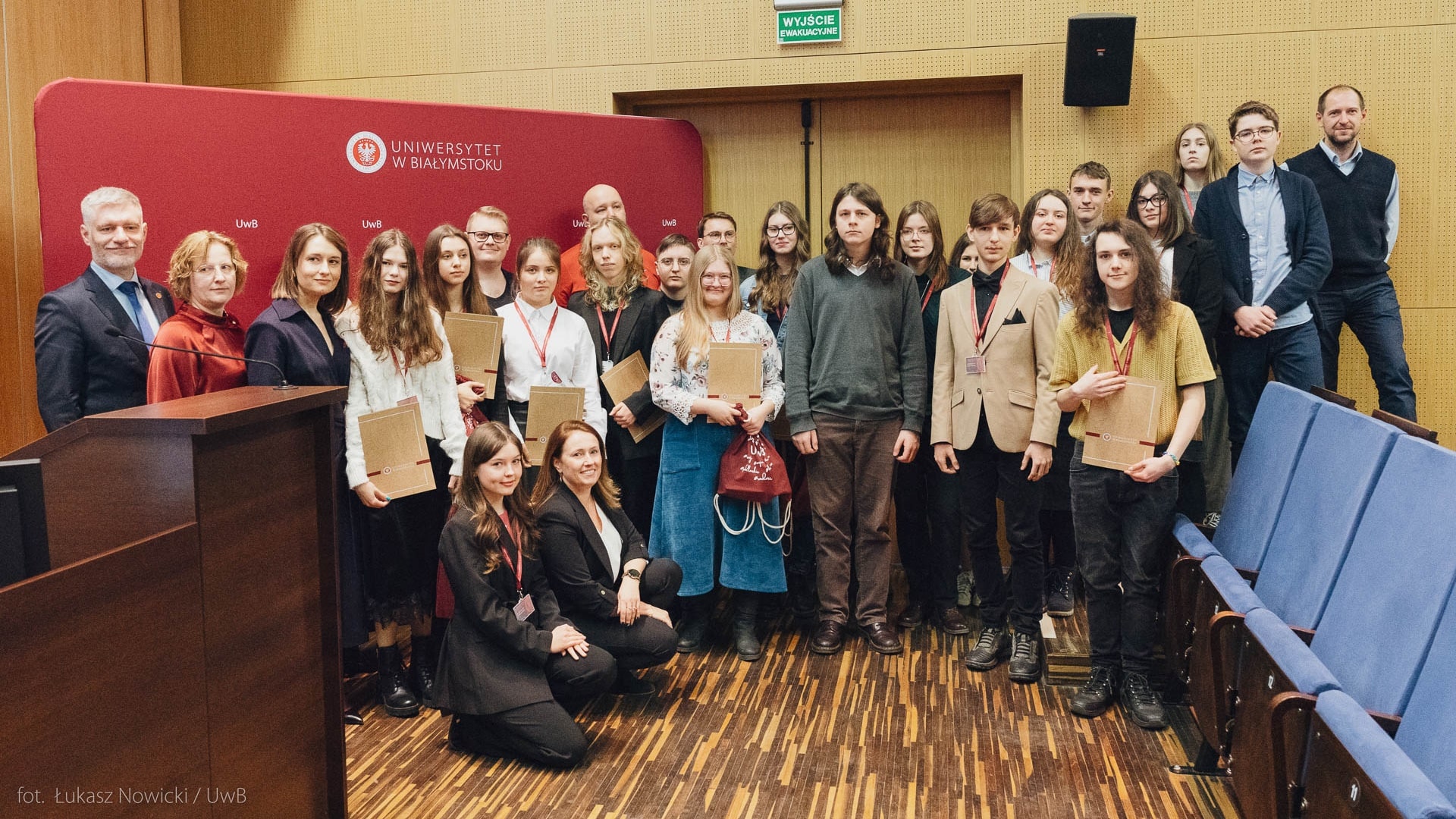 Rozpoczęła się kolejna edycja Programu Tutorskiego Uniwersytetu w Białymstoku „Uczeń jako badacz, naukowiec i odkrywca”, 13.12.2024, fot. Łukasz Nowicki/UwB