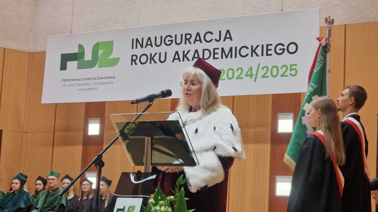 Inauguracja roku akademickiego w Państwowej Uczelni Zawodowej w Suwałkach, 3.10.2024, fot. Areta Topornicka