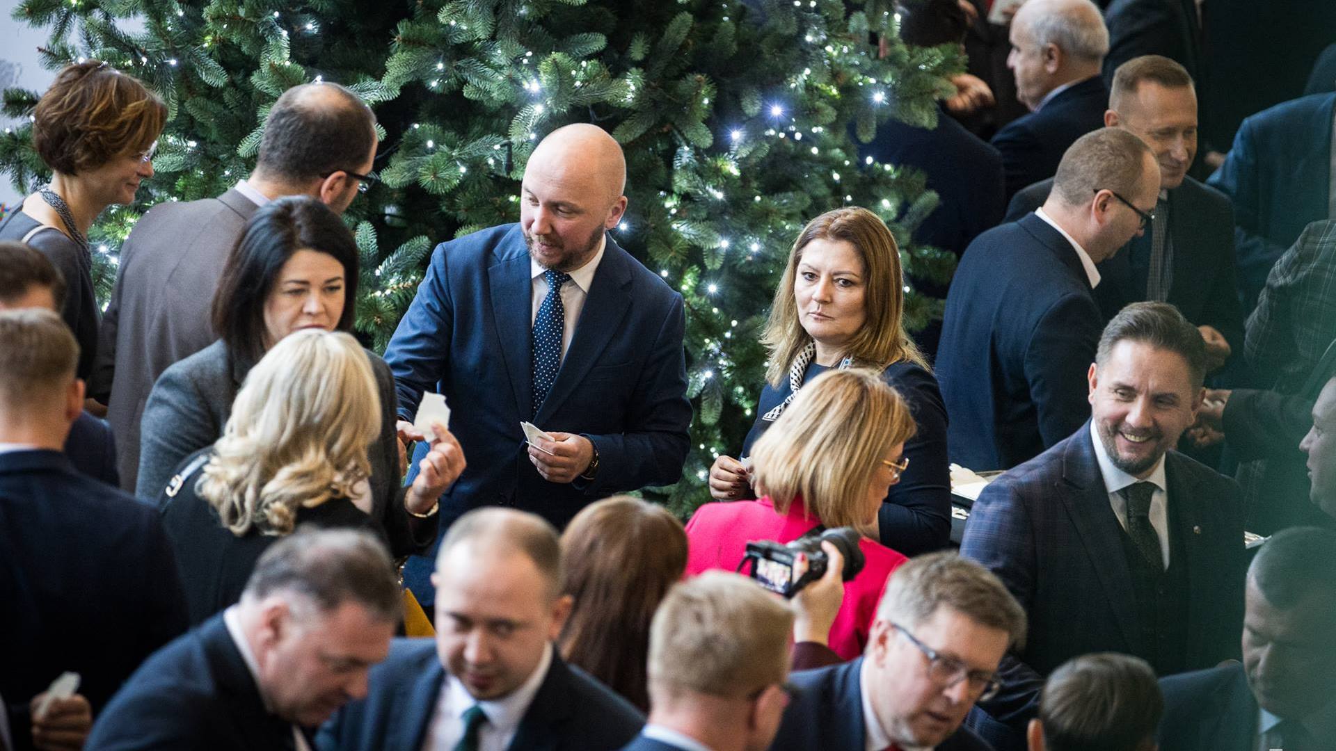 Wigilijne spotkanie samorządowców z województwa podlaskiego, 16.12.2024, fot. Paweł Krukowski / UMWP