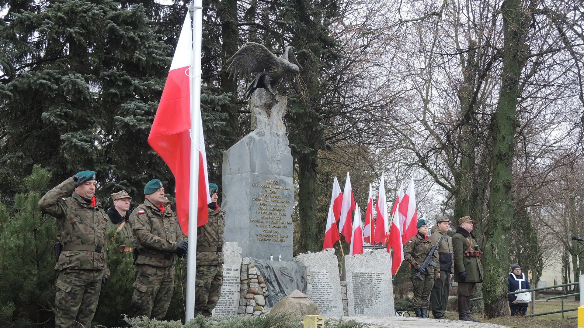 Uroczystości Narodowego Dnia Pamięci Żołnierzy Wyklętych w Wysokiem Mazowieckiem, 2.03.2025, fot. Adam Dąbrowski