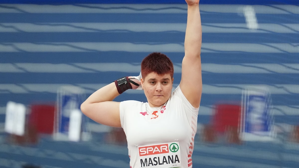 Zuzanna Maślana na lekkoatletycznych halowych mistrzostwach Europy w Apeldoorn, 8.03.2025, fot. Tomasz Kasjaniuk