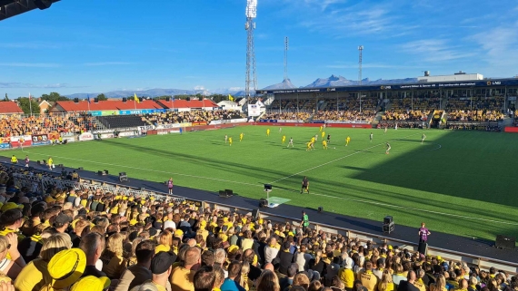 Mecz Bodoe/Glimt - Jagiellonia Białystok, 13.08.2024, fot. Joanna Szubzda