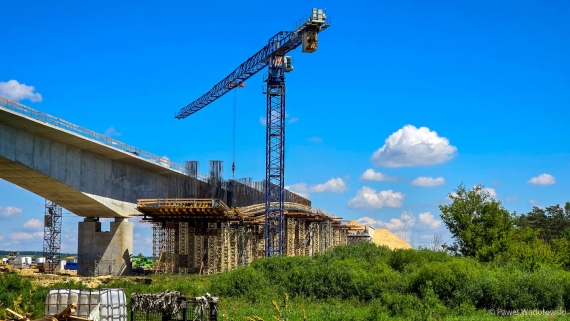 Budowa obwodnicy Łomży na trasie S61, fot. Paweł Wądołowski