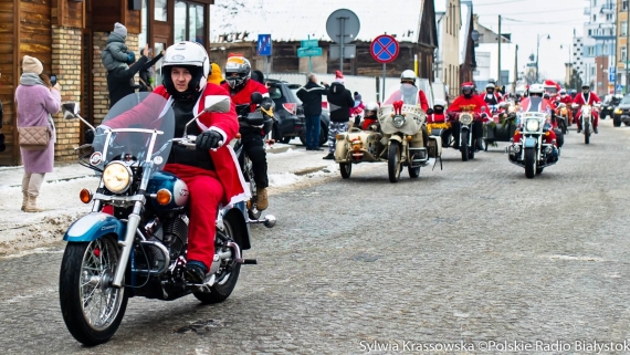 Finał akcji "MotoMikołaje" 2023 w Białymstoku, fot. Sylwia Krassowska