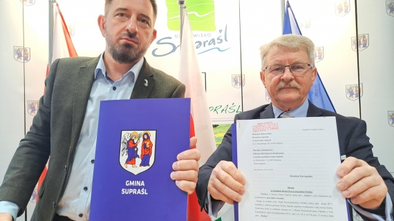 Burmistrz Supraśla składa skargę na polski rząd do Komisji Europejskiej, 9.09.2024, fot. Ryszard Minko