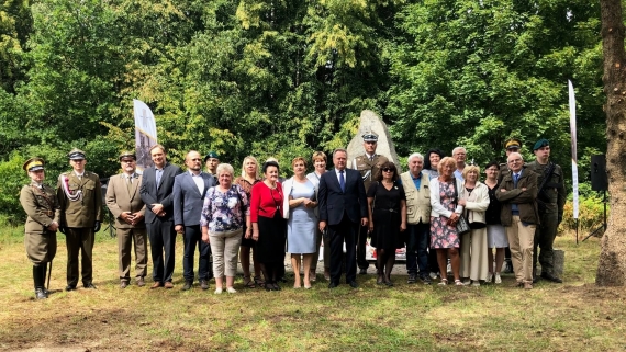 Uroczystości upamiętniające 80. rocznicę śmierci podporucznika Juliana Wierzbickiego ps. "Roman” oraz żołnierzy AK, 11.08.2024, fot. Karol Prymaka