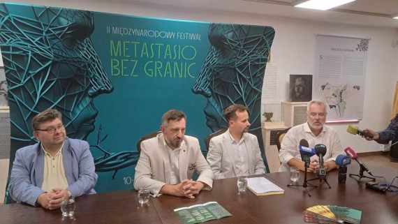 Zapowiedź II Międzynarodowego Festiwalu Metastasio bez granic na konferencji prasowej, 7.08.2024, fot. Andrzej Bajguz