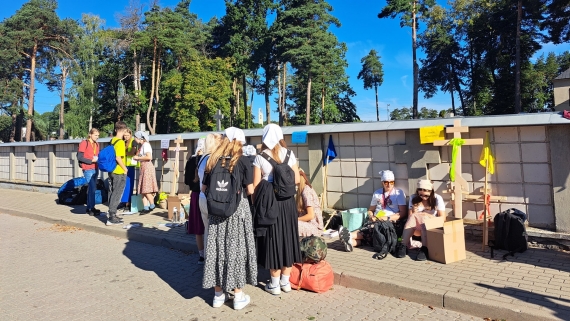 Z Białegostoku wyruszyła piesza pielgrzymka na świętą Górę Grabarkę, 14.08.2024, fot. Anna Petrovska