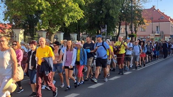 Po raz 40. z Łomży wyruszyła piesza pielgrzymka do Częstochowy, 1.08.2024, fot. Adam Dąbrowski