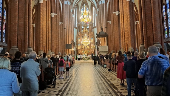 Pielgrzymi z Białegostoku wyruszyli na Jasną Górę, 30.07.2023, fot. Renata Reda