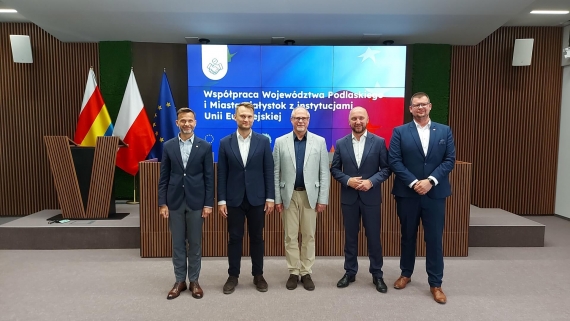 Konferencja w Urzędzie Marszałkowskim Województwa Podlaskiego, 1.08.2024, fot. Grzegorz Pilat