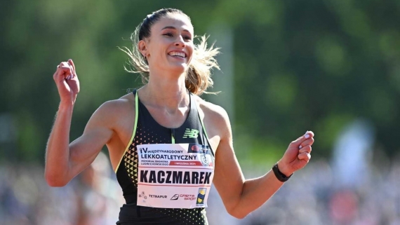 Natalia Kaczmarek pobiła rekord Polski i wygrała rywalizację w biegu na 150 metrów w Olsztynie, 1.09.2024, źródło: Polski Związek Lekkiej Atletyki