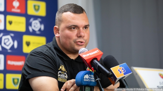 Adrian Siemieniec, GKS Katowice - Jagiellonia Białystok, 25.08.2024, fot. Joanna Szubzda