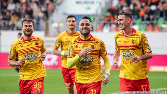 Zagłębie Lubin - Jagiellonia Białystok, 19.10.2024, fot. Joanna Szubzda