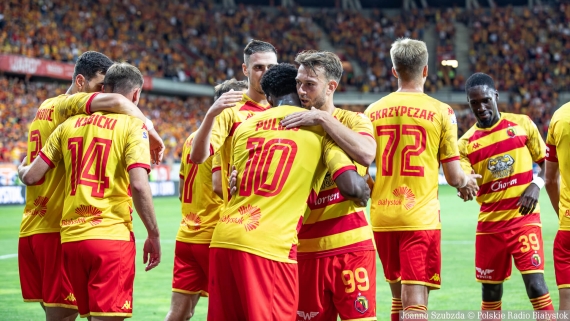 Jagiellonia Białystok - FK Paneveżys, 31.07.2024, fot. Joanna Szubzda