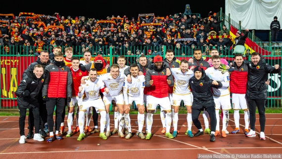 Olimpia Grudziądz - Jagiellonia Białystok, 5.12.2024, fot. Joanna Szubzda