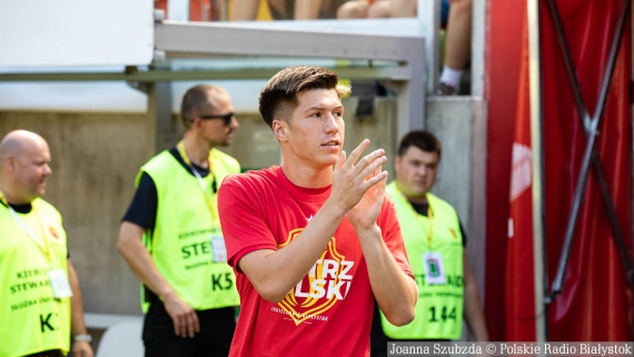 Jagiellonia Białystok - Żalgiris Kowno, 13.07.2024, fot. Joanna Szubzda