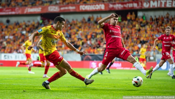 Jagiellonia Białystok - Widzew Łódź, 1.09.2024, fot. Joanna Szubzda