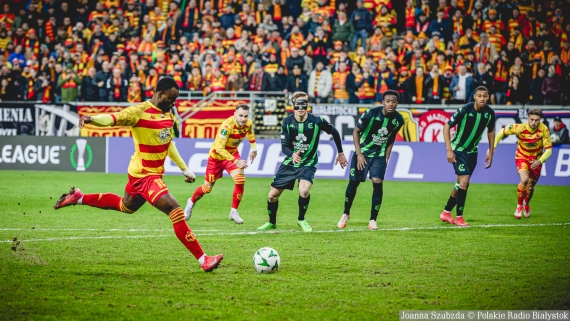 Jagiellonia Białystok - Cercle Brugge, 6.03.2025, fot. Joanna Szubzda