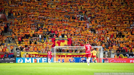 Jagiellonia Białystok - Widzew Łódź, 1.09.2024, fot. Joanna Szubzda