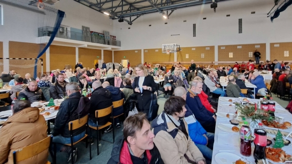 Wigilia dla potrzebujących i samotnych w Białymstoku, 24.12.2024, fot. Anna Petrovska