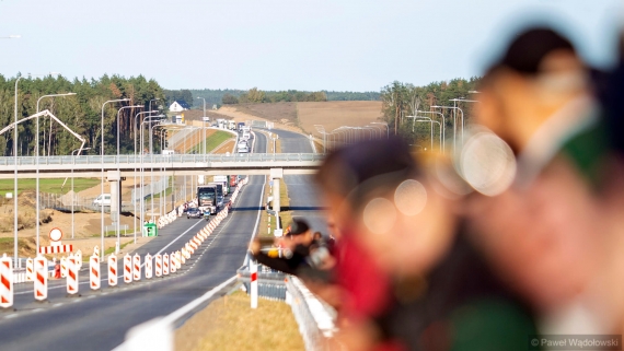 Otwarcie obwodnicy Łomży, 30.09.2024, fot. Paweł Wądołowski