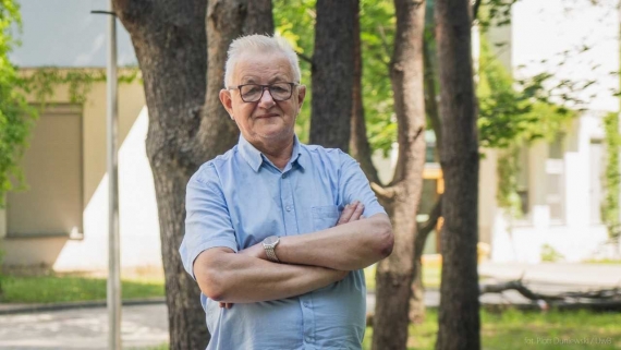 Prof. Andrzej Górniak, kierownik projektu i szef Katedry Ekologii Wód na Wydziale Biologii UwB, fot. Piotr Duniewski/UwB