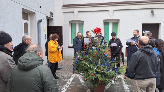 Kolędowanie w Prawosławnym Ośrodku Miłosierdzia Eleos w Białymstoku, 24.12.2024, fot. Anna Petrovska