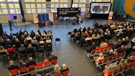 Liceum Ogólnokształcące w Sejnach świętowało jubileusz 80-lecia, 18.10.2024, fot. Anna Auron-Wasilewska