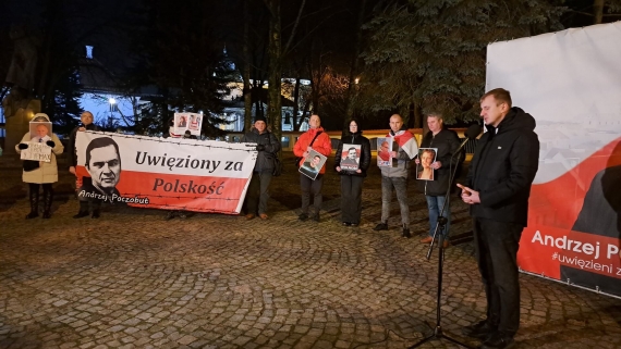 Manifestacja w obronie więźniów politycznych na Białorusi, 24.01.2025, fot. Joanna Sikora