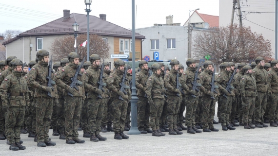 Żołnierze złożyli przysięgę w Brańsku, 30.11.2024, fot. Adam Dąbrowski