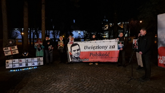 Solidarni z Poczobutem, protest 25.02.2025, fot. Joanna Sikora