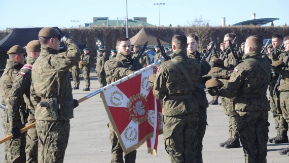 Przysięga żołnierzy WOT w Zambrowie, 15.03.2025, fot. Adam Dąbrowski