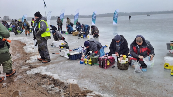 Podlodowe Mistrzostwa Polski na Zalewie Siemianówka, 1.03.2025, fot. Marcin Gliński