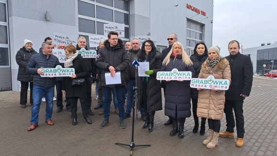 Konferencja prasowa kandydatki na wójta z KWW Nasza Gmina Grabówka Katarzyny Todorczuk, 25.02.2025, fot. Marcin Mazewski