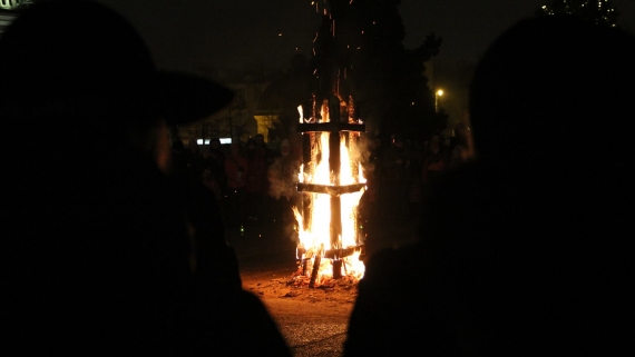 Betlejemskie Światło Pokoju przed Pałacem Branickich w Białymstoku, 23.12.2024, fot. Marcin Gliński