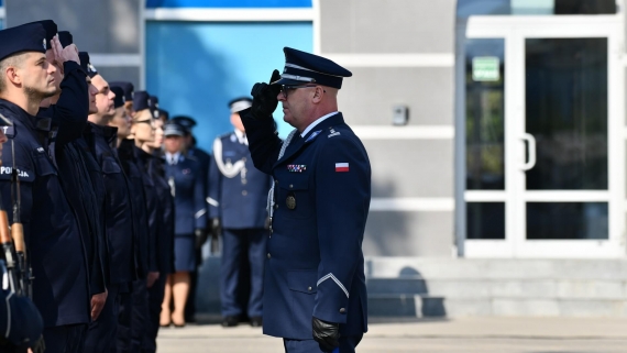 Ślubowanie policjantów w Białymstoku, 18.09.2024, fot. Podlaska Policja