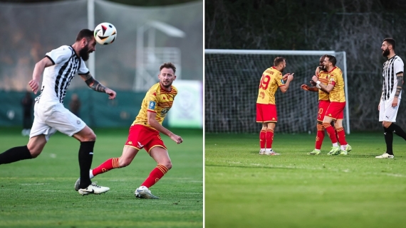 Jagiellonia Białystok - FK Partizan Belgrad 1:1, 24.01.2025, źródło: x.com/Jagiellonia1920