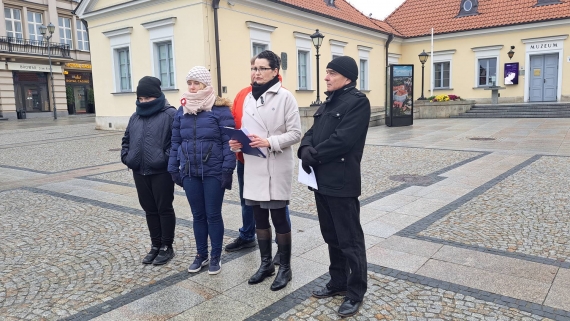 Konferencja Katarzyny Kołosowskiej ws. nowego ambasadora USA w Polsce, 16.11.2024, fot. Wojciech Szubzda