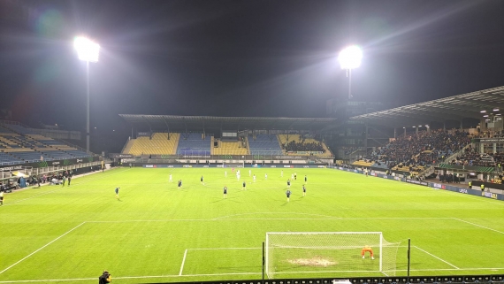 Jagiellonia Białystok gra na wyjeździe ze słoweńskim NK Celje, 28.11.2024, fot. Wojciech Szubzda