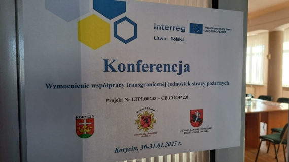 Konferencja "Wzmocnienie współpracy transgranicznej jednostek straży pożarnej" w Korycinie, 30.01.2025, fot. Marcin Gliński